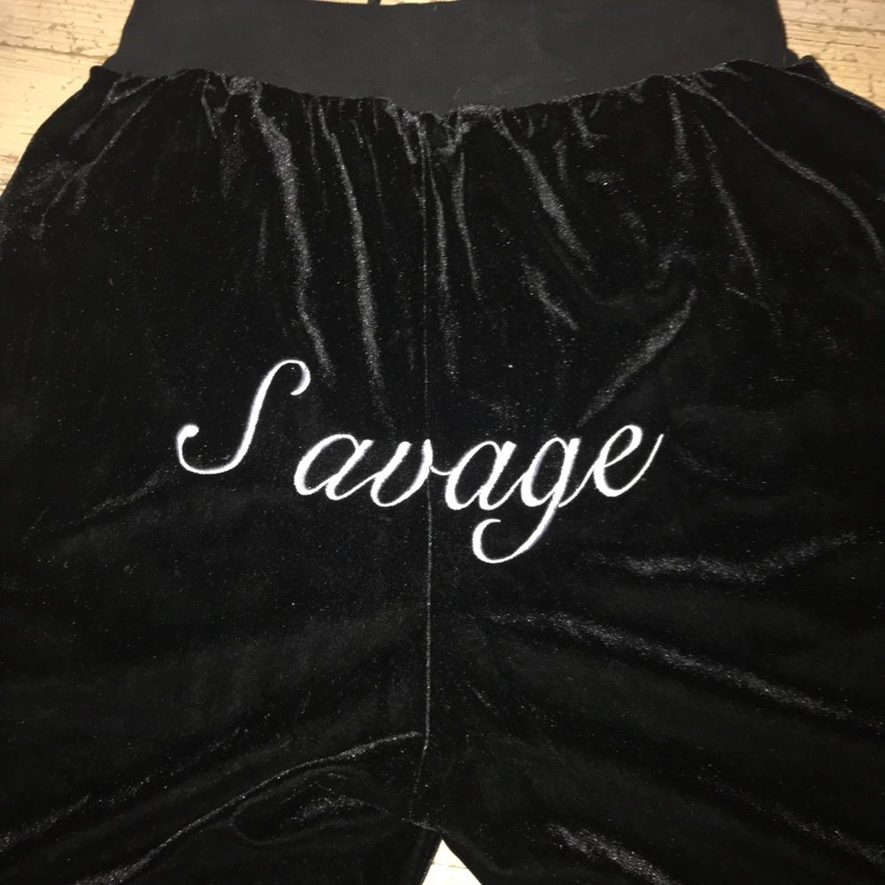 Missguided Velvet Savage Joggers
